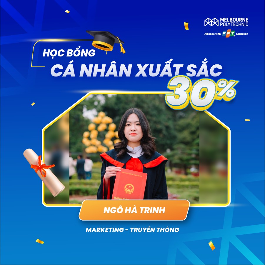 Cô gái xuất sắc đạt học bổng đầu vào của Melbourne Polytechnic Việt Nam