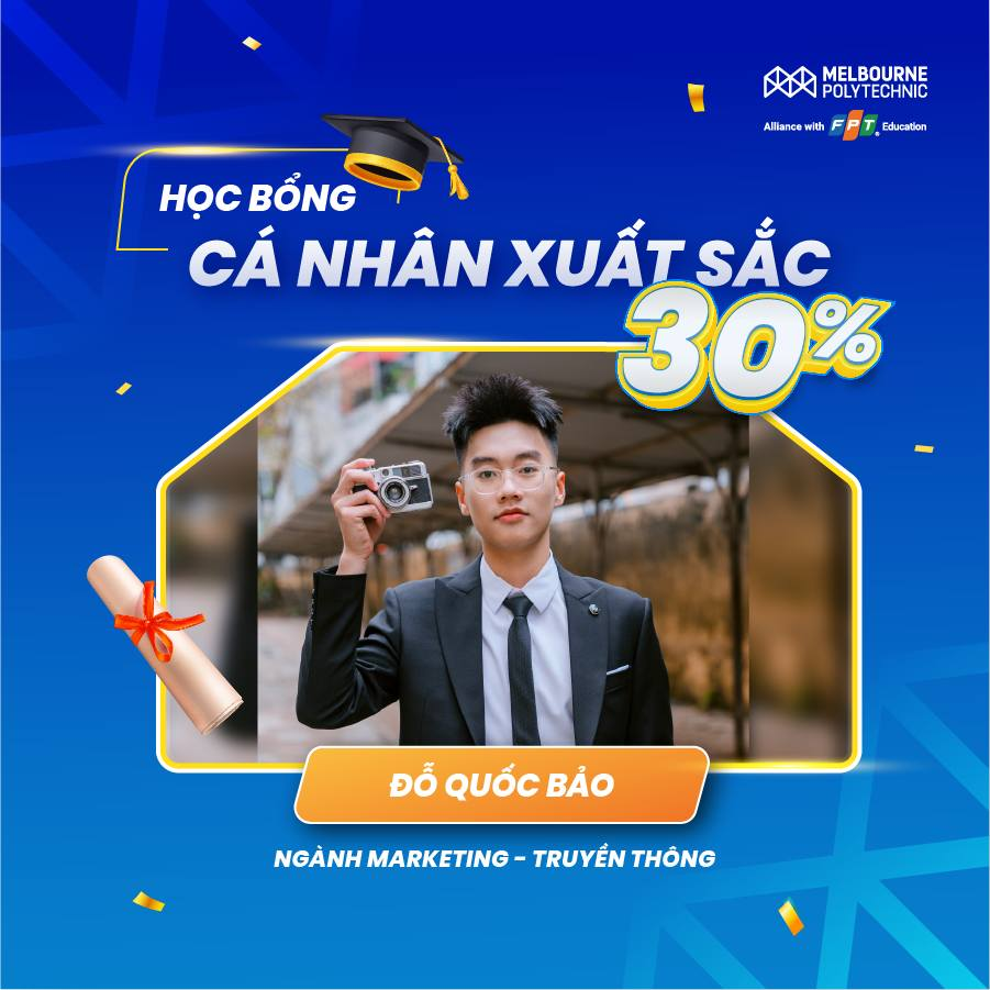 Chân dung chàng trai dành học bổng đầu vào trị giá 30% của Melbourne Polytechnic Việt Nam
