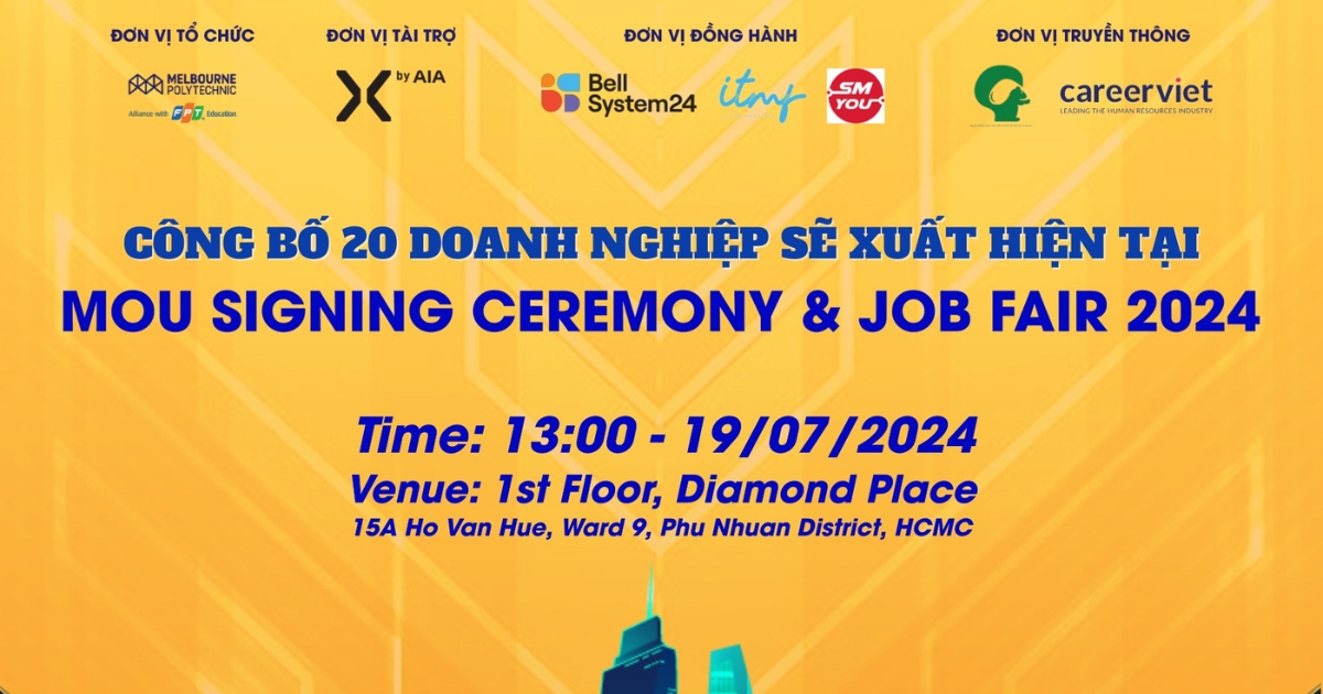 Điểm danh 20 “ông lớn” sẽ có mặt tại MOU Signing Ceremony & Job Fair 2024
