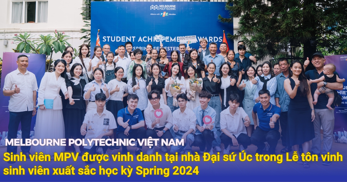 Sinh viên MPV được vinh danh tại nhà Đại sứ Úc trong Lễ tôn vinh sinh viên xuất sắc học kỳ Spring 2024