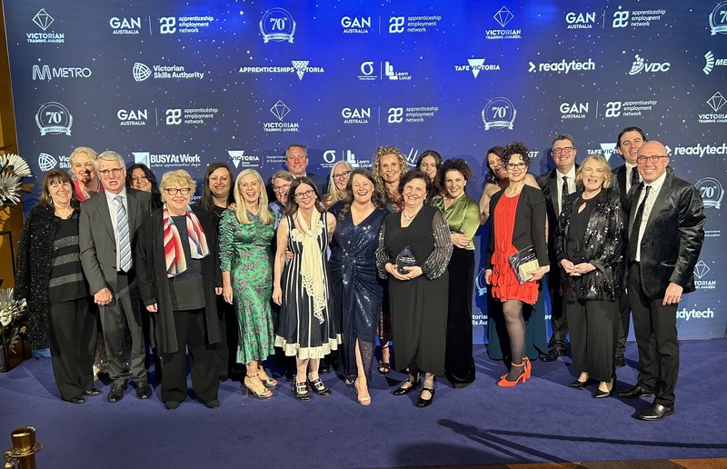 Cán bộ Melbourne Polytechnic (Úc) tham dự Đêm Gala Giải thưởng Đào tạo Victoria năm 2024.