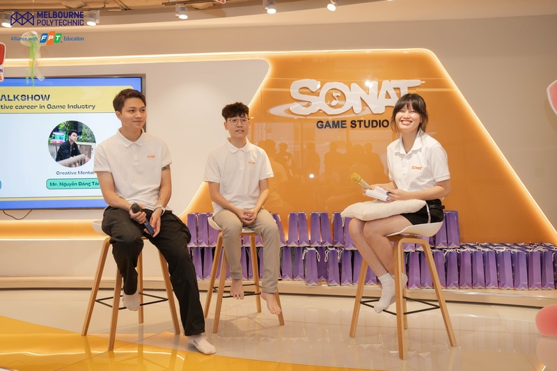 Sinh viên MPV được trao đổi cùng các chuyên gia tại Sonat Game Studio