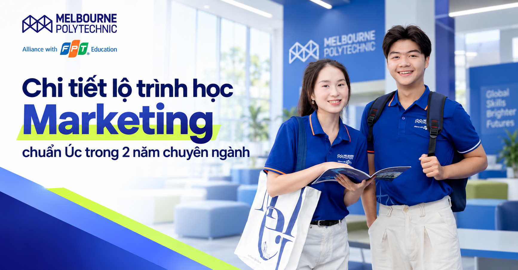 Thời gian học Tiếp thị Truyền thông mất bao lâu? Lộ trình 2 năm tại Melbourne Polytechnic Việt Nam