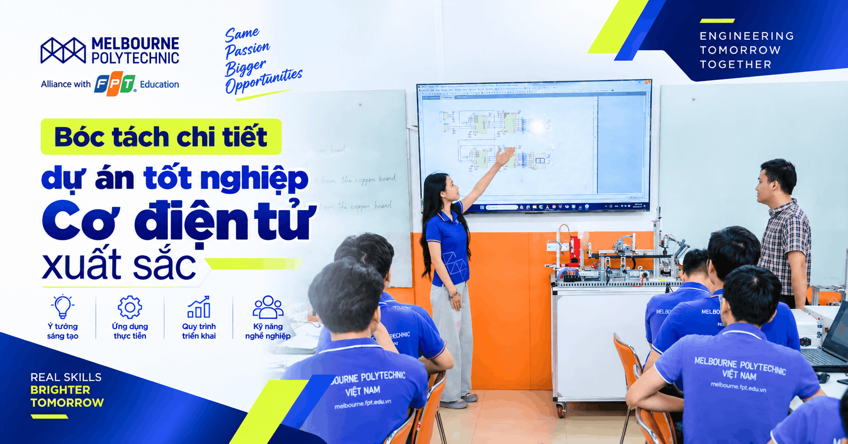 Bóc tách chi tiết dự án tốt nghiệp Cơ điện tử xuất sắc