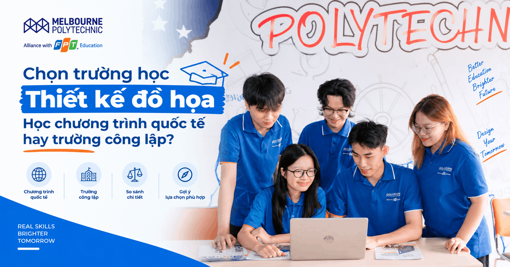 Chọn trường học Thiết kế đồ họa – Học chương trình quốc tế hay trường công lập?