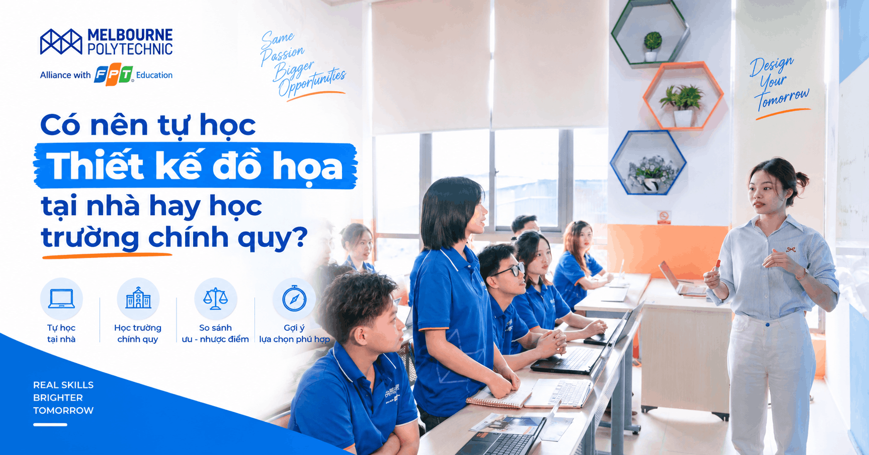 Có nên tự học Thiết kế đồ họa tại nhà hay học trường chính quy?