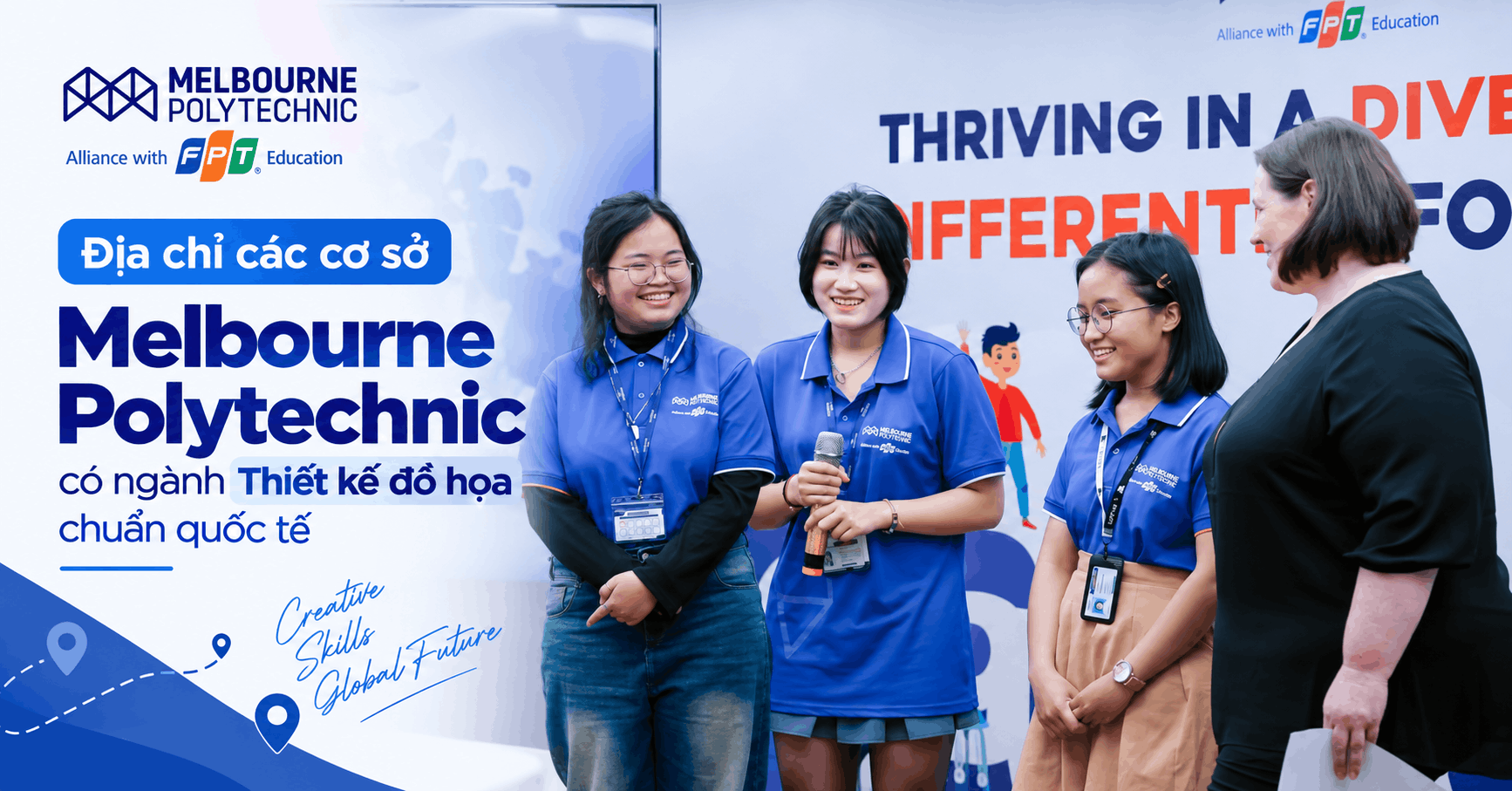 Địa chỉ các cơ sở Melbourne Polytechnic có ngành Thiết kế đồ họa chuẩn quốc tế