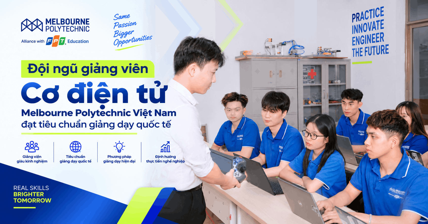 Đội ngũ giảng viên Cơ điện tử Melbourne Polytechnic Việt Nam đạt tiêu chuẩn giảng dạy quốc tế