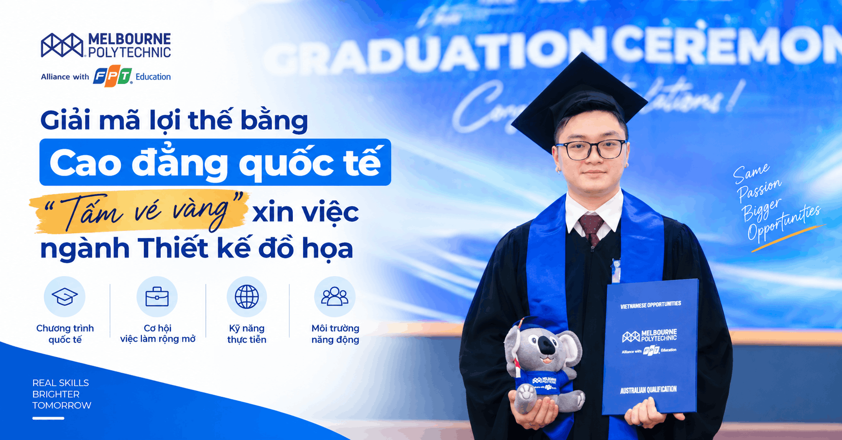 Giải mã lợi thế bằng Cao đẳng quốc tế – “Tấm vé vàng” xin việc ngành Thiết kế đồ họa