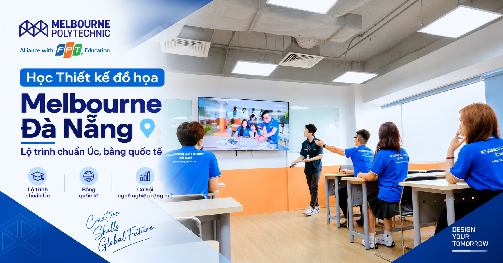 Học Thiết kế đồ họa Melbourne Đà Nẵng – Lộ trình chuẩn Úc, bằng quốc tế