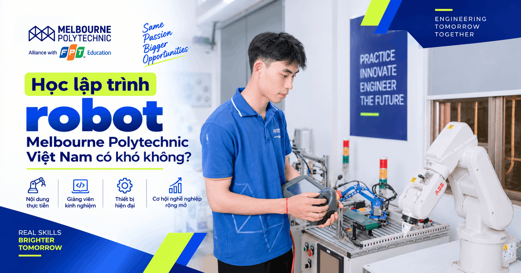 Học lập trình robot Melbourne Polytechnic Việt Nam có khó không?