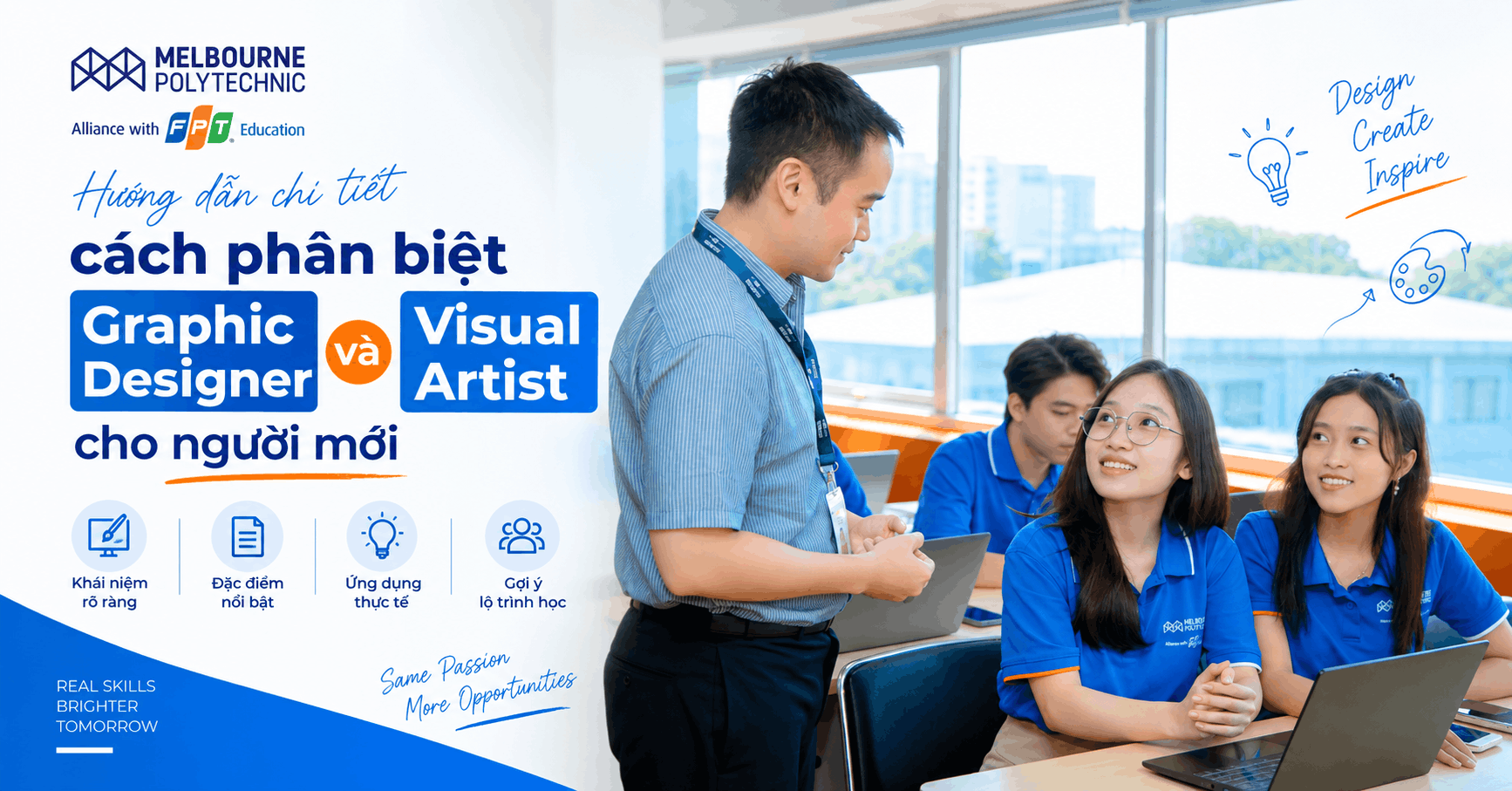Hướng dẫn chi tiết cách phân biệt Graphic Designer và Visual Artist cho người mới