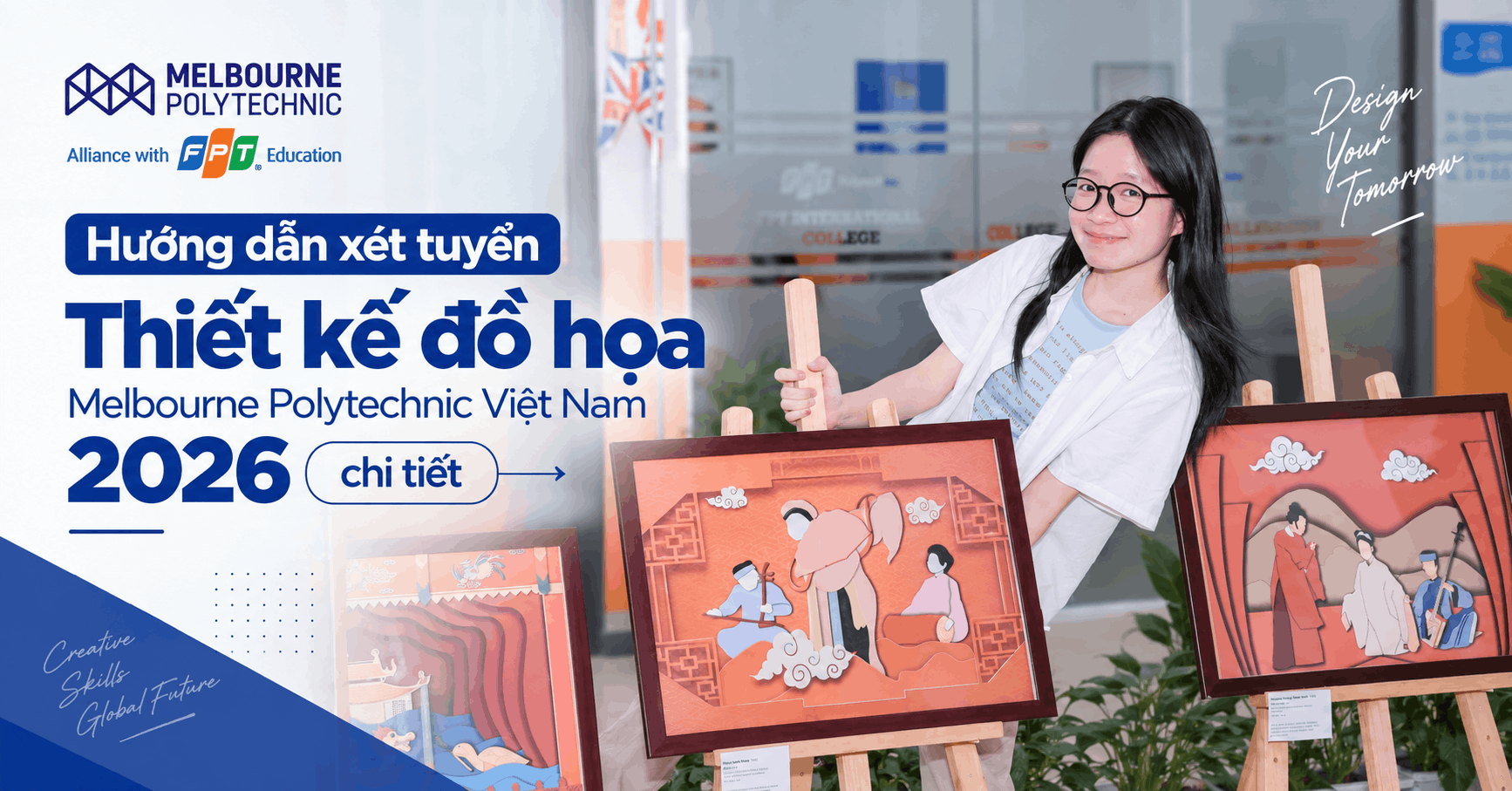 Hướng dẫn xét tuyển Thiết kế đồ họa Melbourne Polytechnic Việt Nam 2026 chi tiết