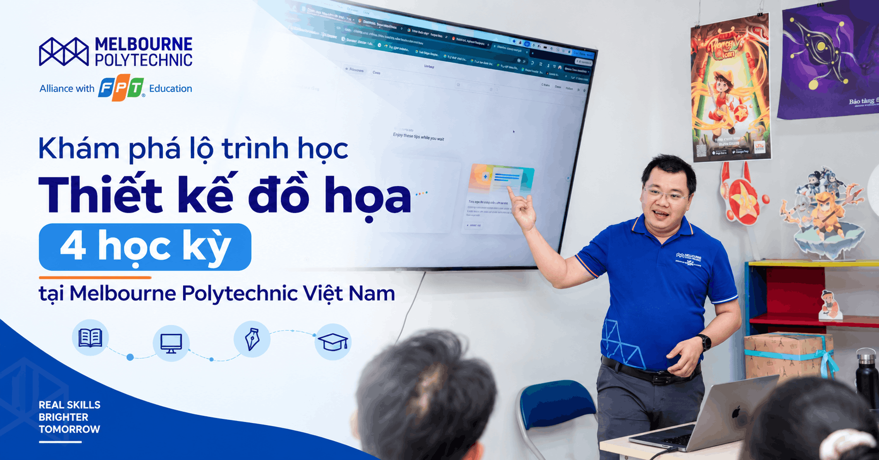 Khám phá lộ trình học Thiết kế đồ họa 4 học kỳ tại Melbourne Polytechnic Việt Nam
