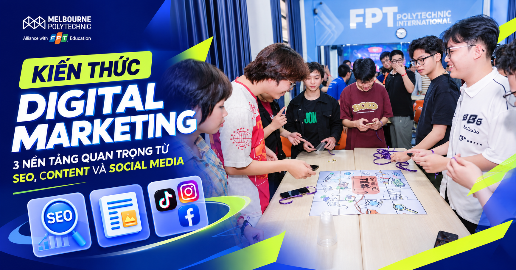 Kiến thức Digital Marketing: 3 nền tảng quan trọng từ SEO, Content và Social Media