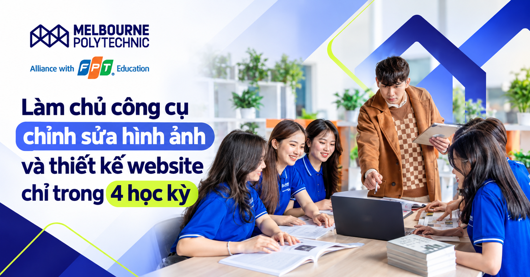 Làm chủ công cụ chỉnh sửa hình ảnh và thiết kế website chỉ trong 4 học kỳ tại MPV
