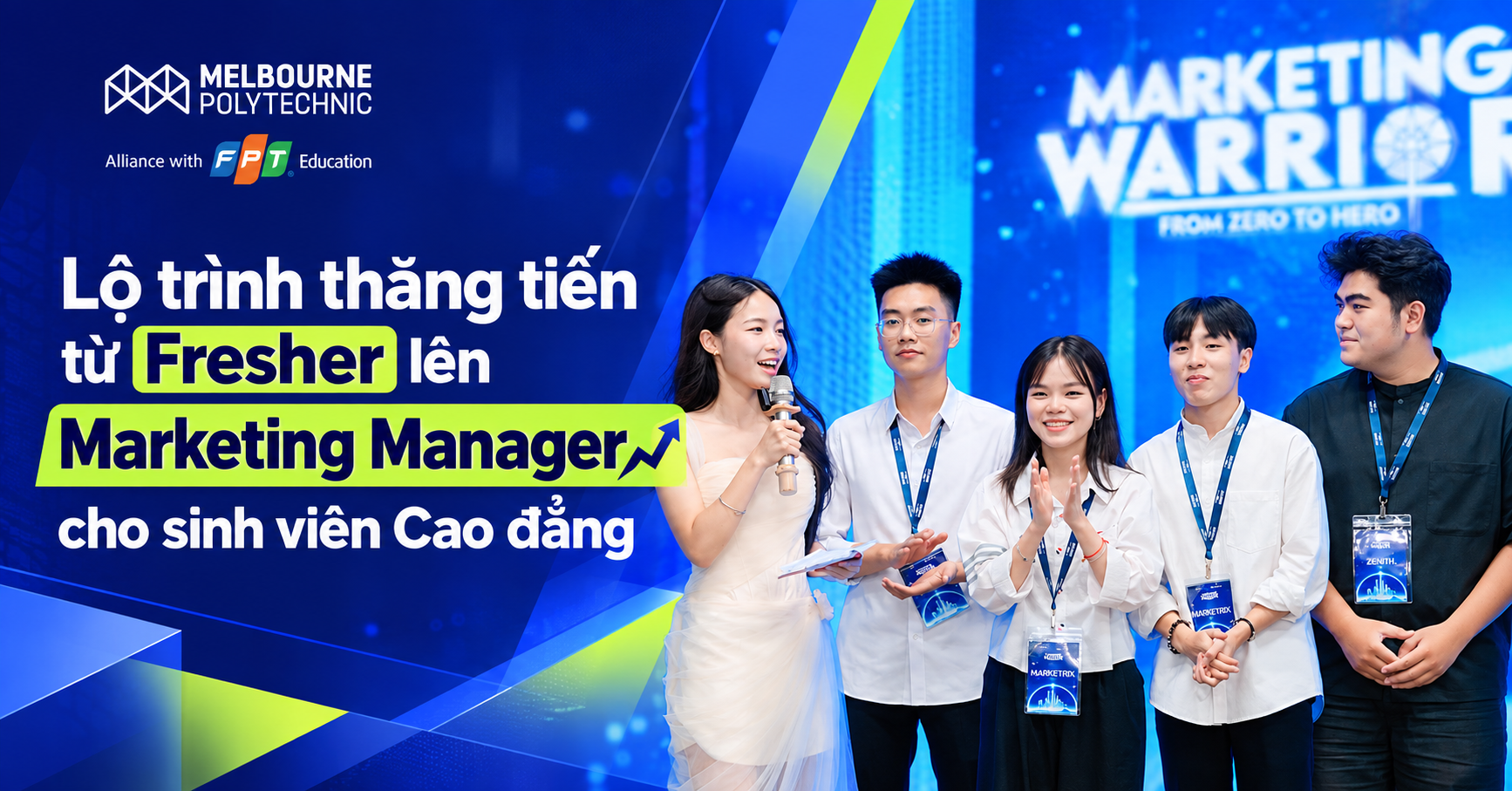 Lộ trình thăng tiến từ Fresher lên Marketing Manager cho sinh viên Cao đẳng