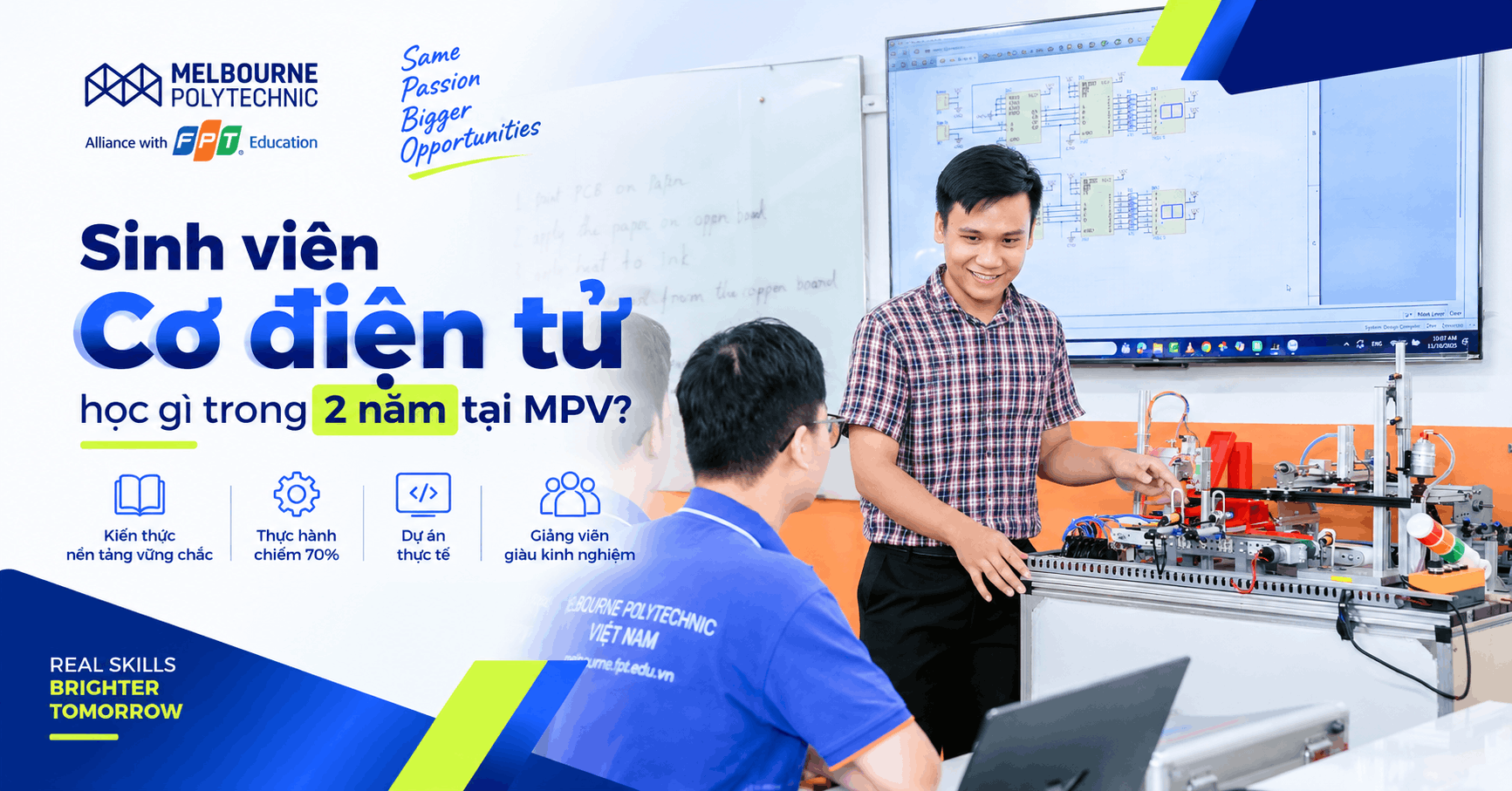 Sinh viên Cơ điện tử học gì trong 2 năm tại MPV?