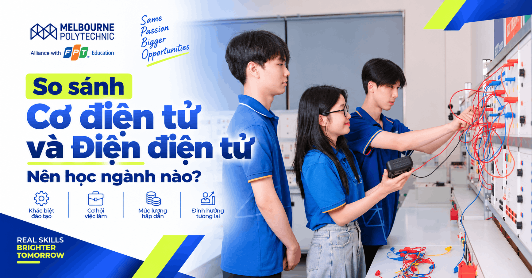So sánh Cơ điện tử và Điện điện tử – Nên học ngành nào?