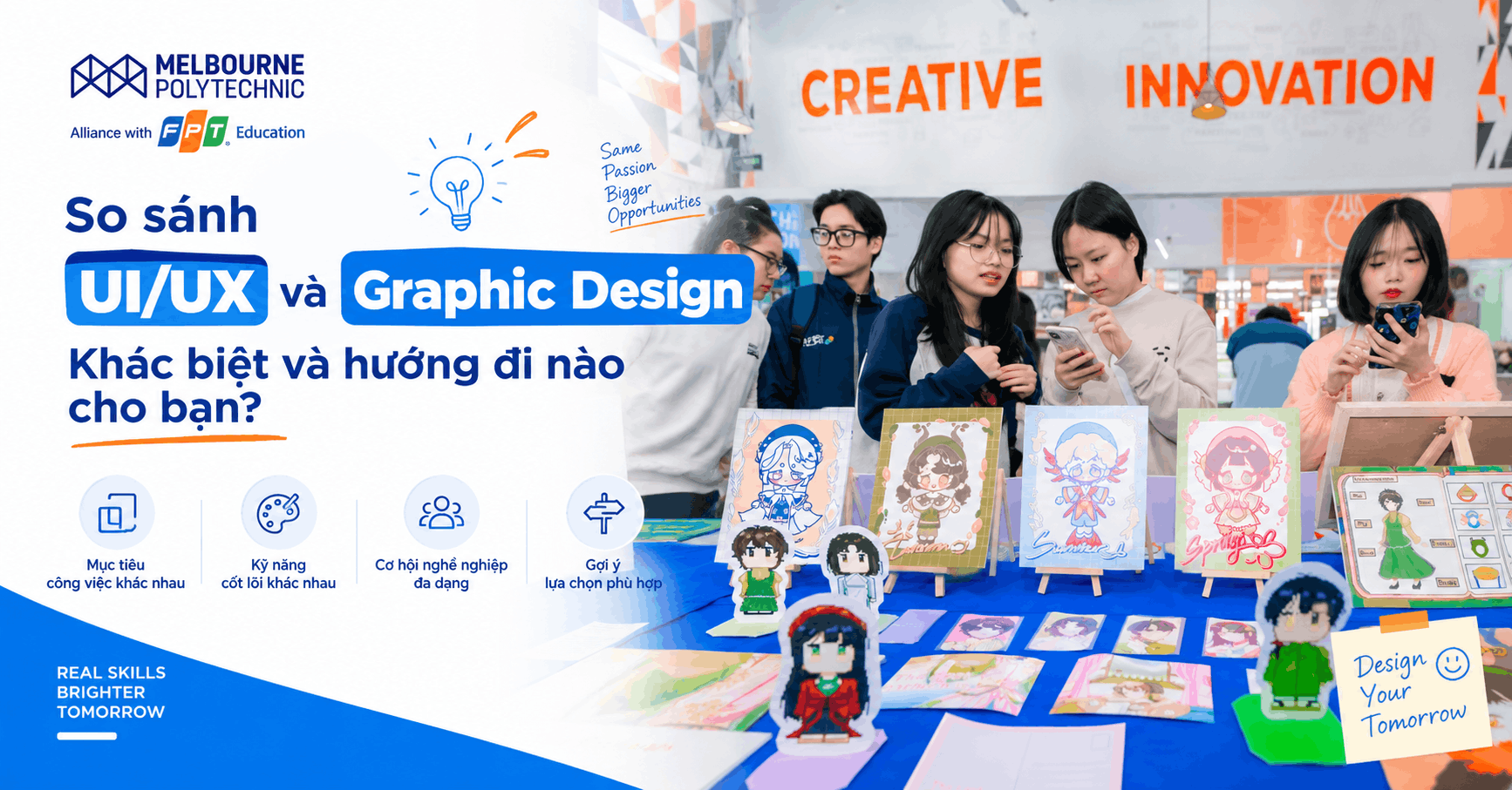 So sánh UI/UX và Graphic Design – Khác biệt và hướng đi nào cho bạn?