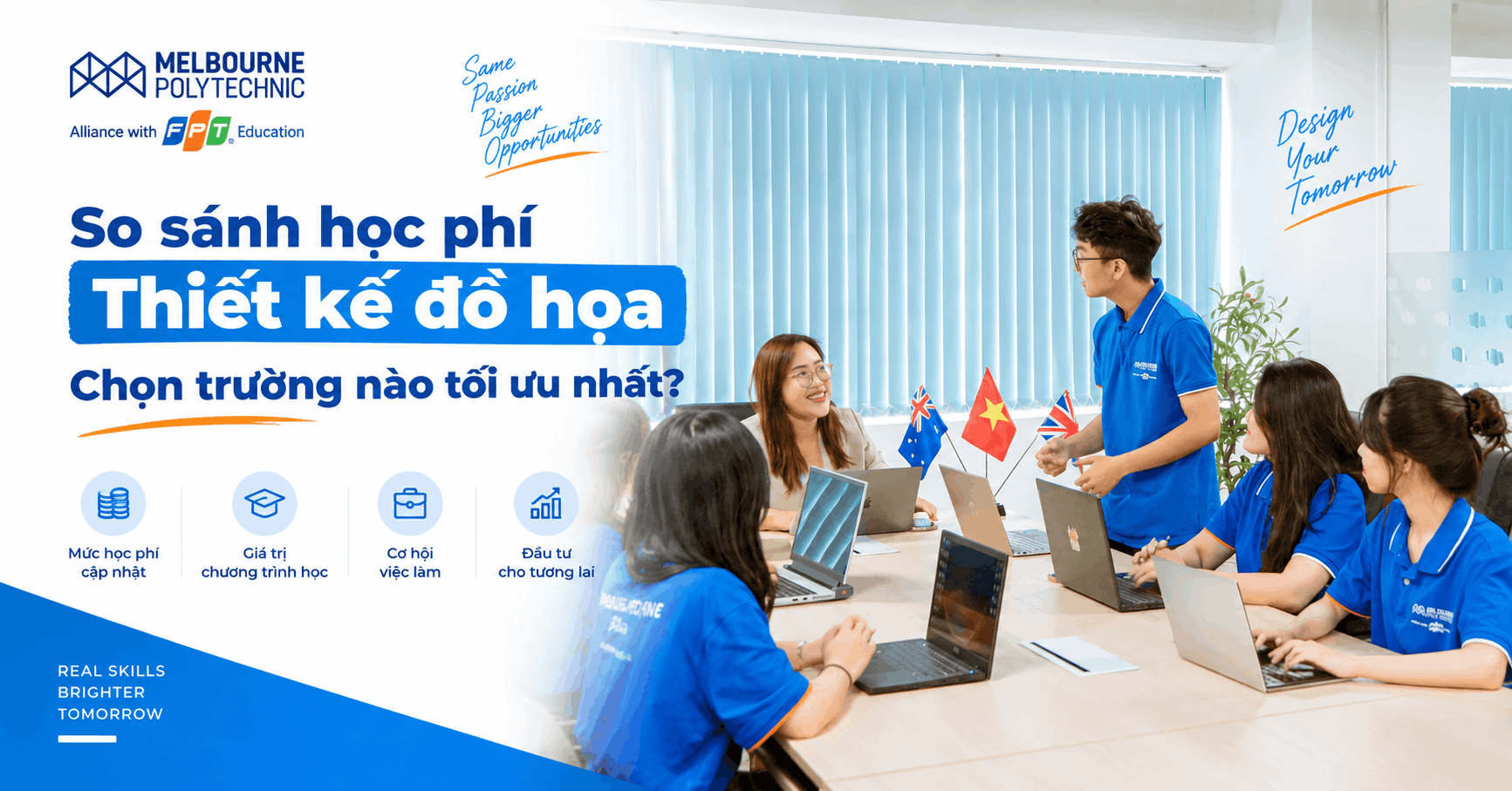 So sánh học phí Thiết kế đồ họa – Chọn trường nào tối ưu nhất?