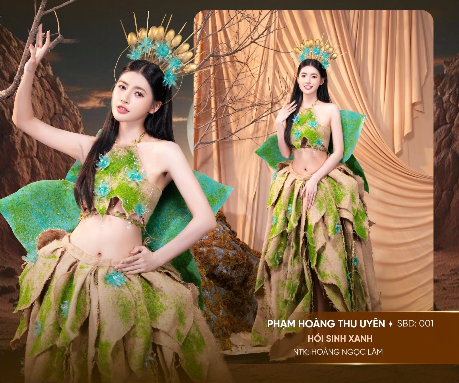 Tác phẩm đạt giải của sinh viên ngành Phát triển sản phẩm tại cuộc thi Miss Earth