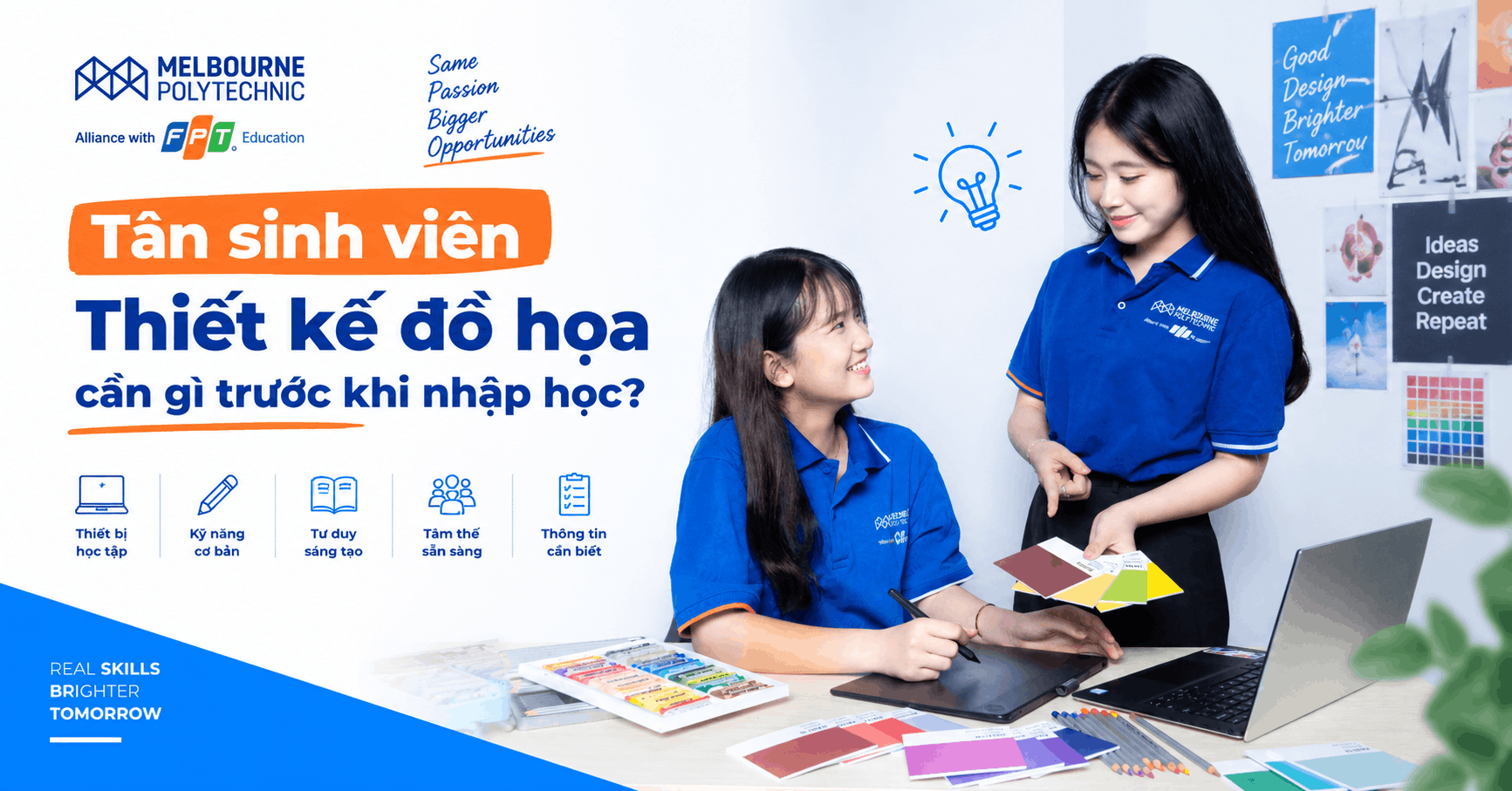 Tân sinh viên Thiết kế đồ họa cần gì trước khi nhập học?