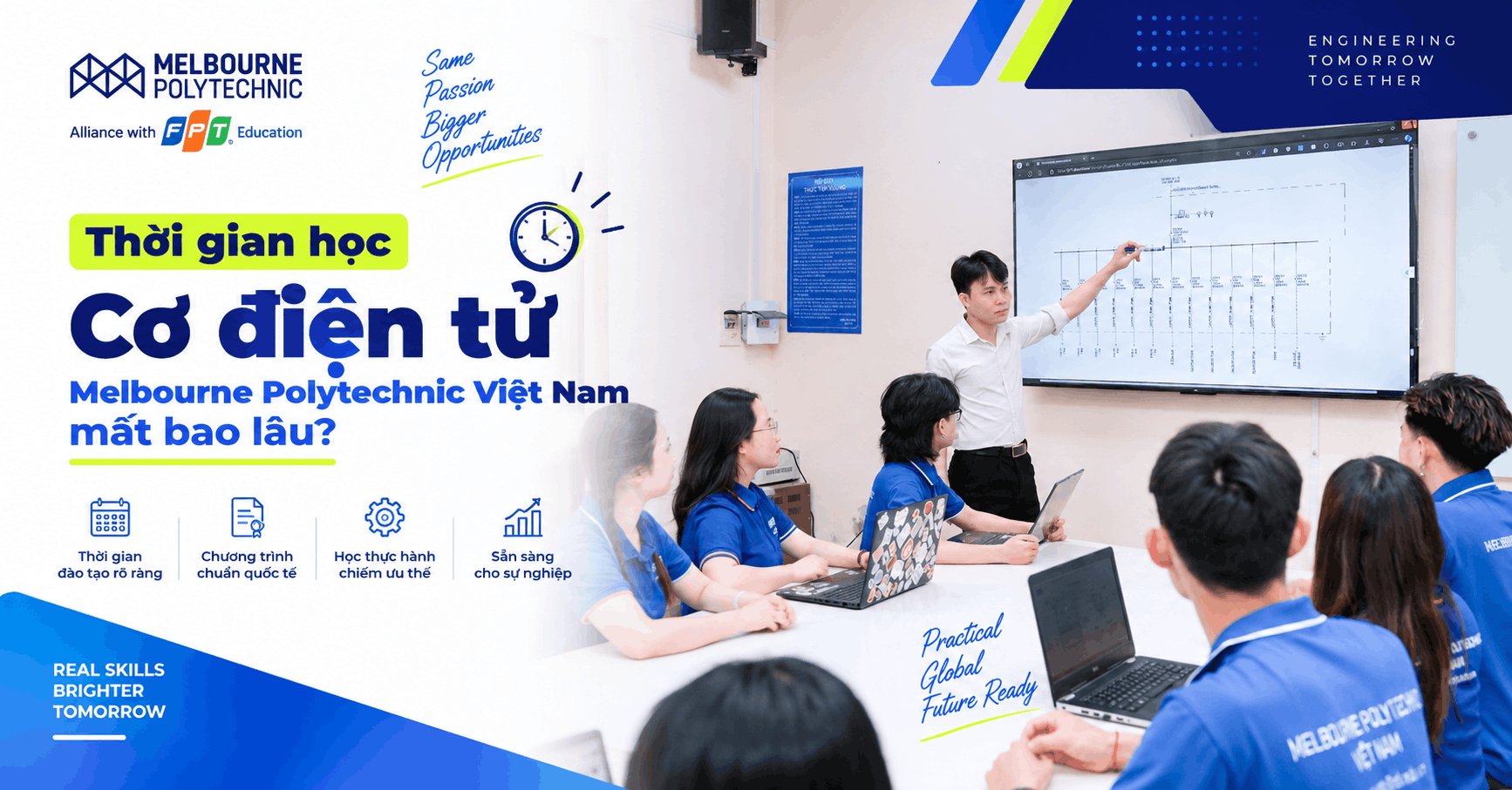 Thời gian học Cơ điện tử Melbourne Polytechnic Việt Nam mất bao lâu?