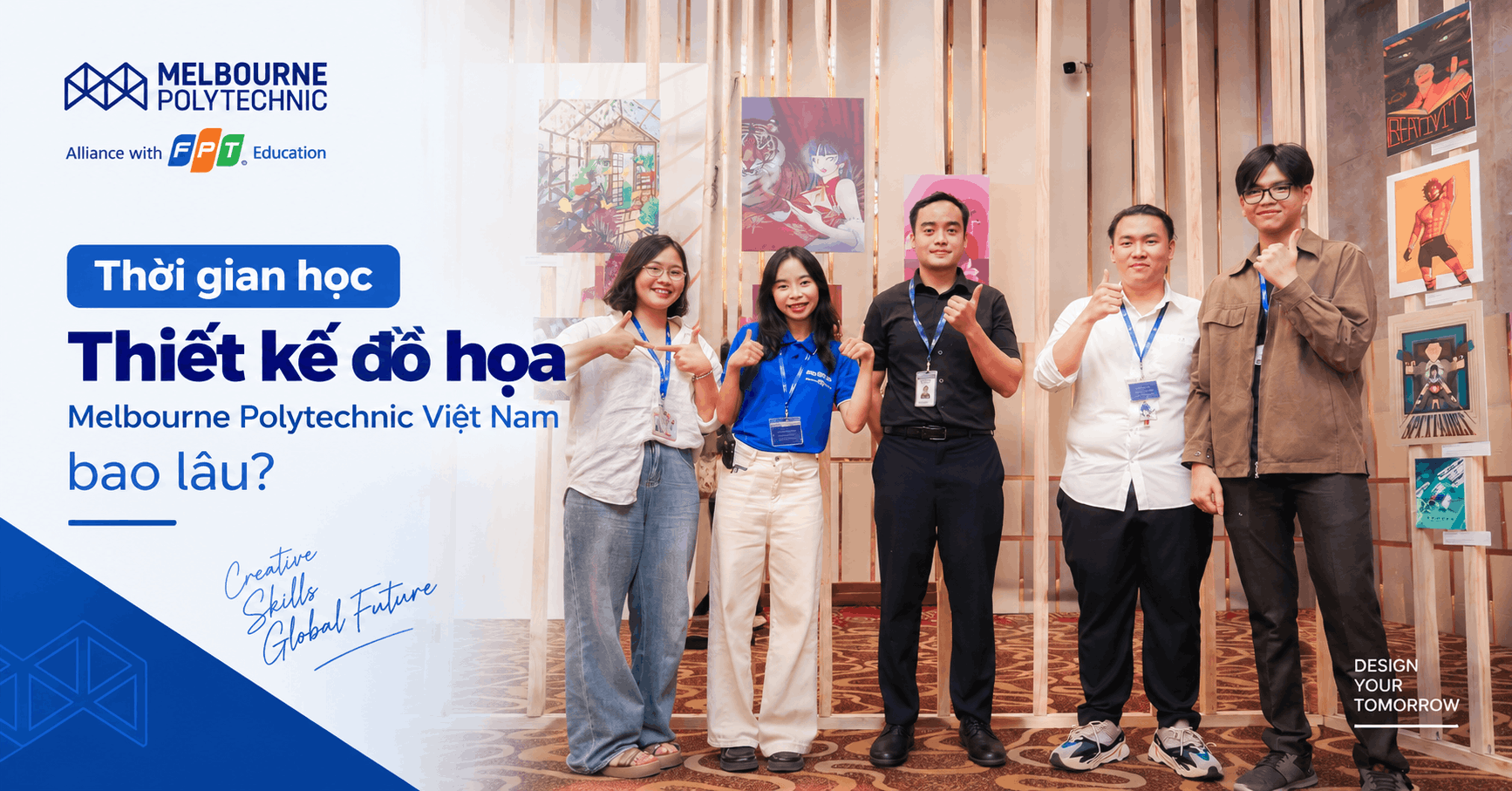 Thời gian học Thiết kế đồ họa Melbourne Polytechnic Việt Nam bao lâu?
