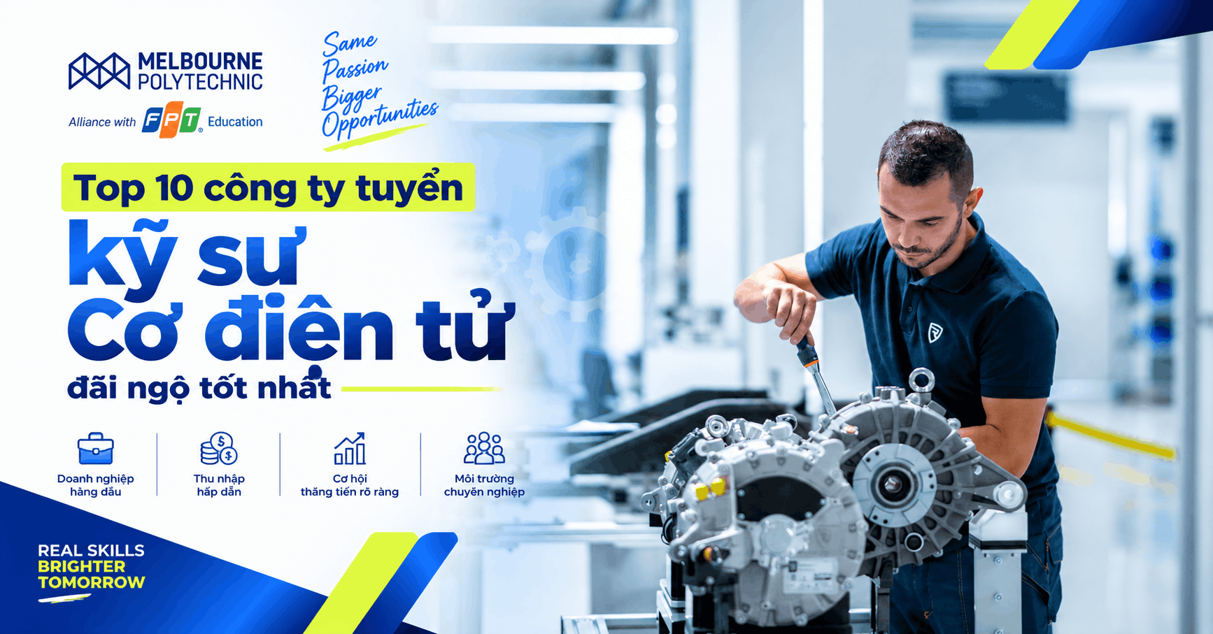 Top 10 công ty tuyển kỹ sư Cơ điện tử đãi ngộ tốt nhất