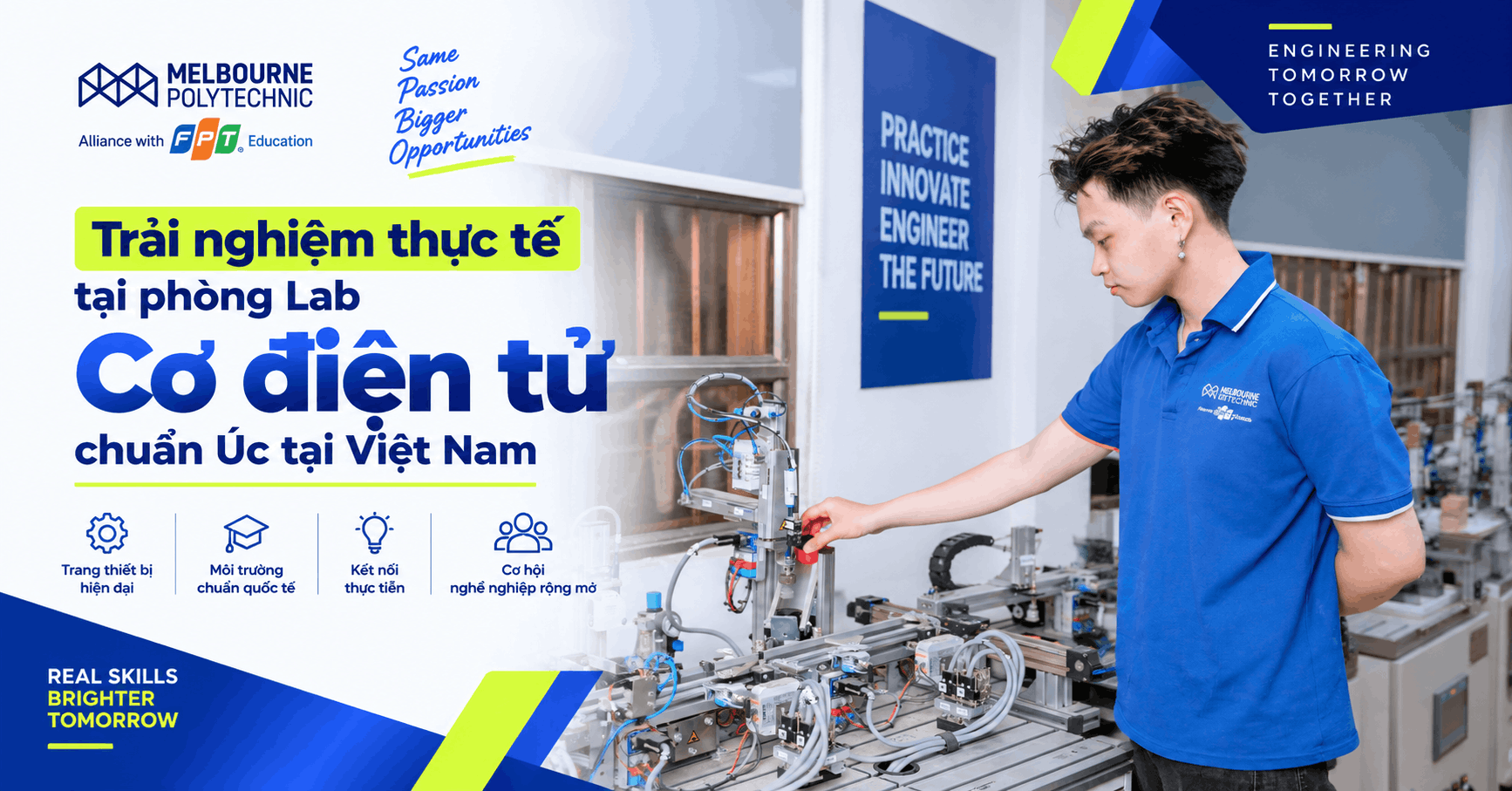 Trải nghiệm thực tế tại phòng Lab Cơ điện tử chuẩn Úc tại Việt Nam