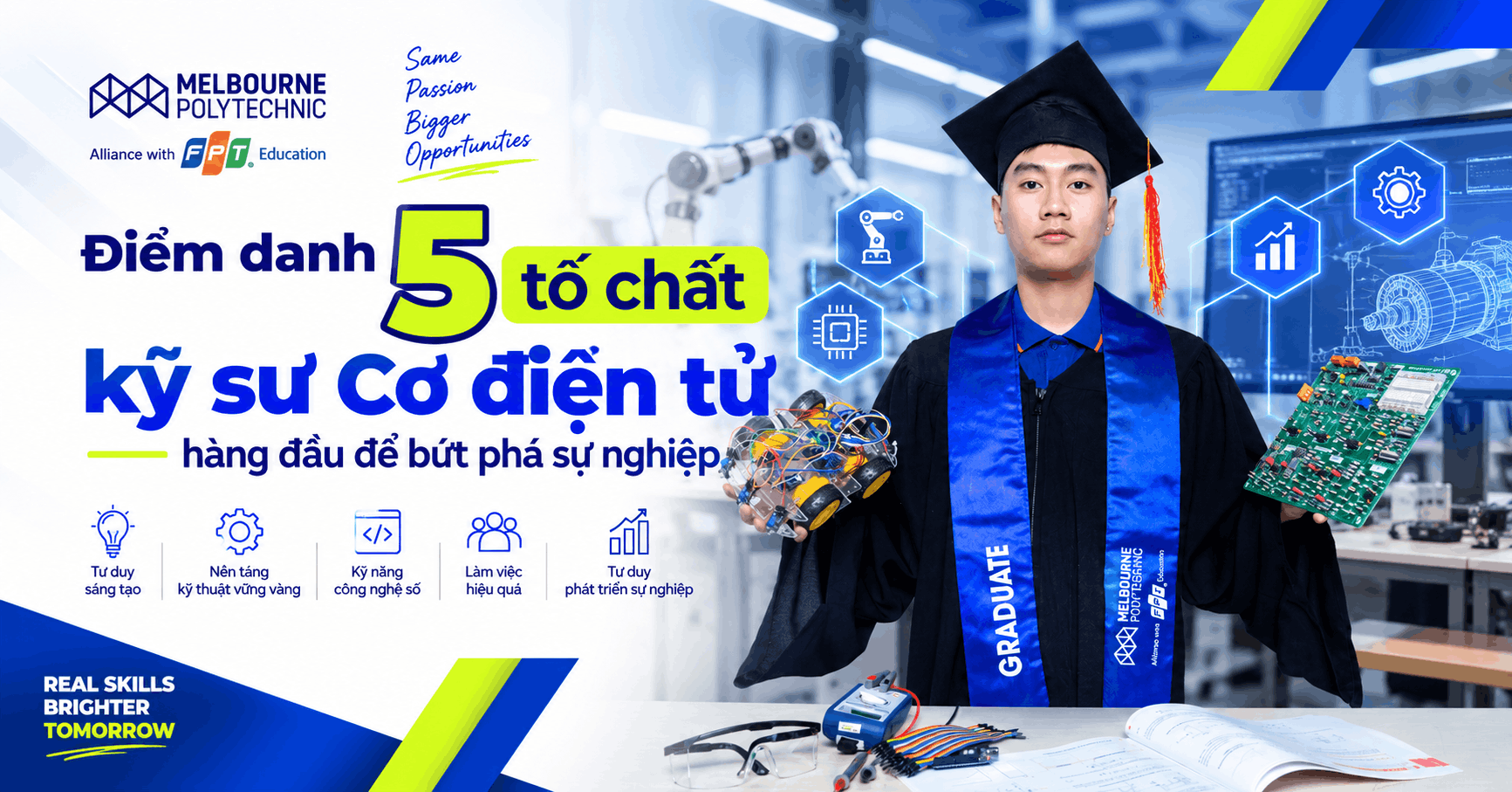 Điểm danh 5 tố chất kỹ sư Cơ điện tử hàng đầu để bứt phá sự nghiệp