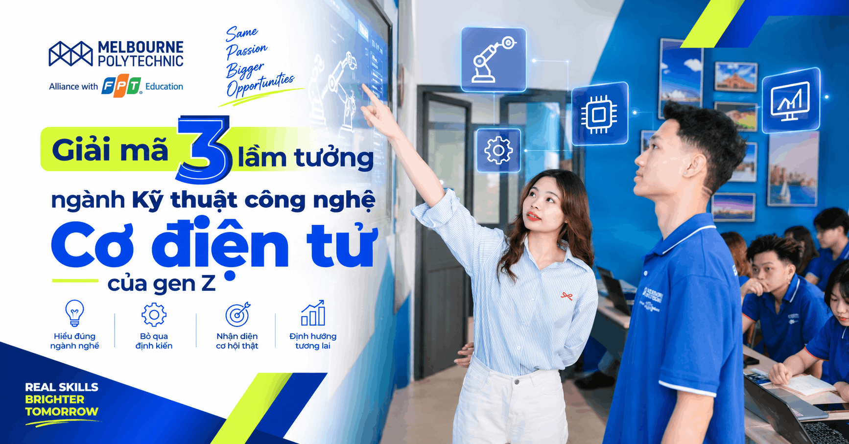 Giải mã 3 lầm tưởng ngành Kỹ thuật công nghệ cơ điện tử của gen Z