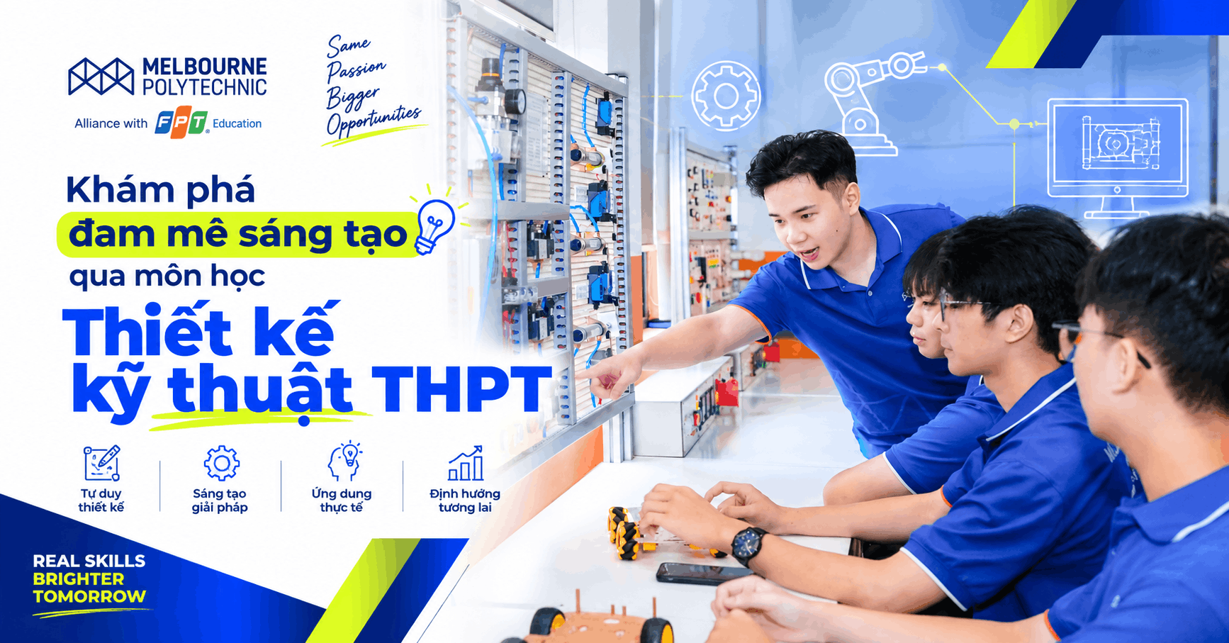 Khám phá đam mê sáng tạo qua môn học Thiết kế kỹ thuật THPT