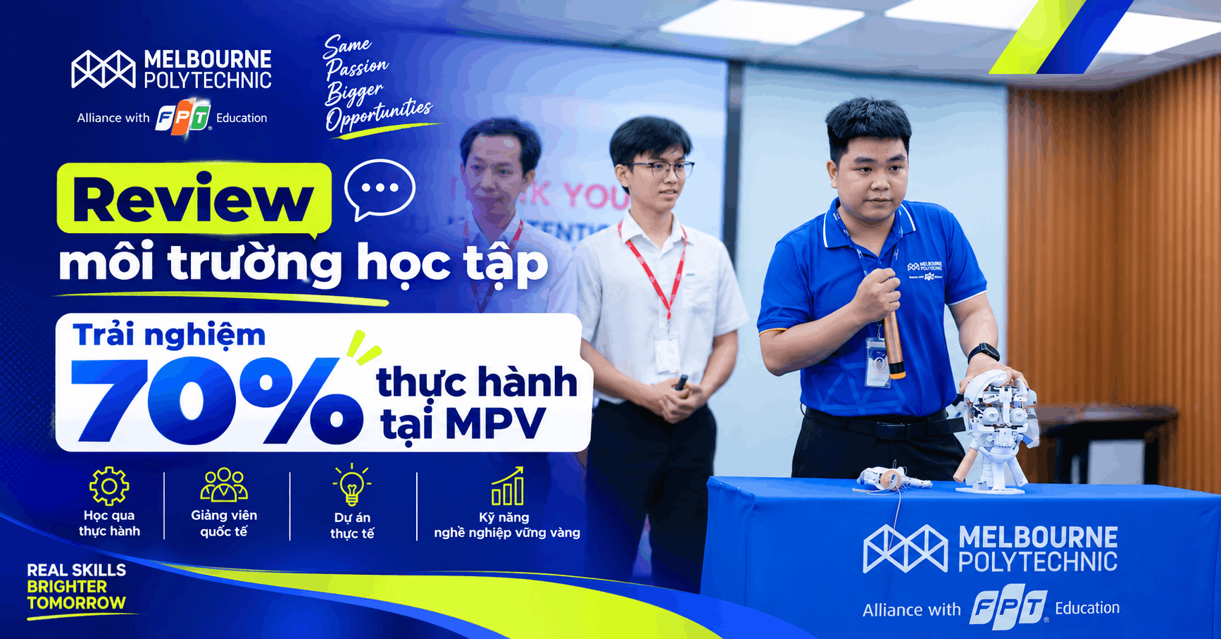 Review môi trường học tập – Trải nghiệm 70% thực hành tại MPV